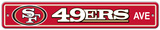 San Francisco 49ers Street Sign Wall Sign