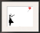 Heart Balloon Girl Prints by Unknown 