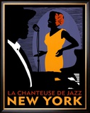 La Chanteuse de Jazz Posters by Johanna Kriesel