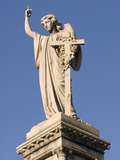 Morning Light on an Angel Statue on a Tomb in the Oakland Cemetery Photographic Print by Krista Rossow