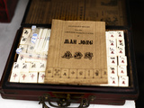Mah Jong Set at Dongtai Road Market, Shanghai, China Photographic Print by Justin Guariglia