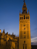 The Giralda Tower and Cathedral De Sevilla at Dusk Photographic Print by Krista Rossow