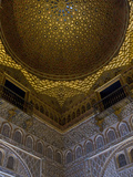 Carved Wooden Dome Inside the Alcazar Royal Palaces, Seville Photographic Print by Krista Rossow