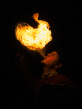 High School Student Practices Fire Breathing as Year 12 Project Photographie par Brooke Whatnall