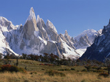Cerro Torre above Antarctic Beech (Nothofagus Moorei) Trees, Los Glaciares Nat'l Park, Argentina Photographic Print by Colin Monteath/Minden Pictures