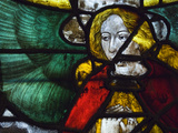Detail of a Stained Glass Window Inside the Cathedral of Seville Photographic Print by Krista Rossow