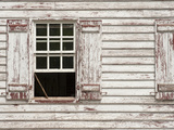 Sash Window Propped Open on a Historic House in Colonial Williamsburg Photographic Print by Greg 