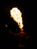 High School Student Practices Fire Breathing as Year 12 Project Photographie par Brooke Whatnall