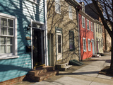 Colorful Houses on South Ann Street in the Fell's Point Neighborhood Photographic Print by Krista Rossow