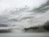 Clouds and Mist over Forest, Admiralty Island National Monument, Inside Passage, Alaska Fotografie-Druck von Konrad Wothe