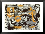 Yellow, Grey, Black Plakater af Jackson Pollock Yellow, Grey, Black Plakater af Jackson Pollock
