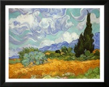 Wheatfield with Cypresses, c.1889 Prints by Vincent van Gogh