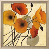 Pumpkin Poppies II Póster por Shirley Novak