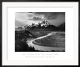 Tetons and The Snake River, Grand Teton National Park, c.1942 Affiches par Ansel Adams