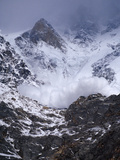 An Avalanche Rumbles to Within a Hundred Yards of Base Camp Photographic Print by Tommy Heinrich