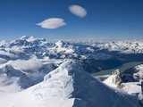 Andean Peaks Crest the Clouds Above the Northern Patagonian Ice Field Photographic Print by Maria Stenzel