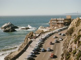 World Famouse Cliff House Restaurant as Seen from Sutro Heights on the Oceanside of San Francisco Photographic Print by J. Baylor Roberts