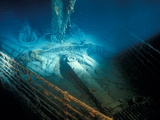 Prow Railing of the R.M.S. "Titanic" Photographic Print by Emory Kristof