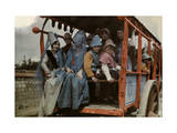 Festival Goers Travel in Cart Like the One Joan Road in to Her Death Photographie par Gervais Courtellemont