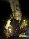 Polish State Railways Steam Locomotive after Bringing in Commuters Photographic Print by Kent Kobersteen