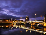 Dusk over the River Lagan in Belfast Photographic Print by Chris Hill