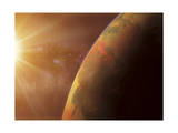 The Four Planets in the Newly Discovered Gliese System Photographic Print by Dana Berry