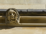 Sandstone Sculpture of a Funny Face, on the Wall of a Building Photographic Print by Joe Petersburger