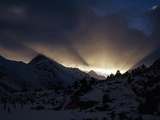 The Sun Sets over Shaigiri Peak and Laila Peak Photographic Print by Tommy Heinrich