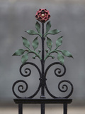 Wrought Iron Flower Sculpture Photographic Print by Joe Petersburger