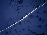 Trees on a Snow Covered Ridge in the Rupal Valley Photographic Print by Tommy Heinrich