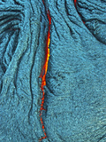 Detail of an Active Silver Pahoehoe Lava Flow Photographic Print by O'Meara 0