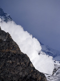 An Avalanche Rumbles to Within a Hundred Yards of Base Camp Photographic Print by Tommy Heinrich