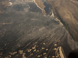 Aerial View of Soda Pans in Kenya Photographic Print by Beverly Joubert