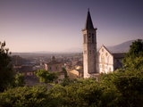 The Cathedral of Santa Maria Assunta Above Spoleto at Dusk Photographic Print by Aaron Huey