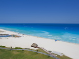 The Turquoise Waters and White Sand Beaches at Cancun, Mexico Photographic Print by Mike Theiss