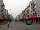 Early Morning View of a Main Street Shows Few People are Awake Yet Photographic Print by O. Louis Mazzatenta