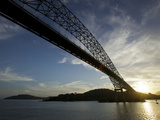 Passing Beneath the Bridge over the Panama Canal at Panama City Photographic Print by Tim Laman