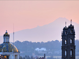 The 5,452-Meter (17,900-Foot) Tall Popocatepetl Volcano Towers over Puebla Photographic Print by Steve Raymer