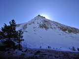 Snow Covered Checkerboard Mesa in Zion National Park Photographic Print by Raul Touzon