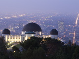 Dawn at Los Angeles and the Griffith Observatory from Mount Hollywood Photographie par Rich Reid
