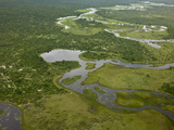 Aerial View of the Savute Region of the Okavango Delta Photographic Print by Beverly Joubert