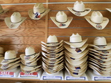 A Selection of Cowboy Hats in a Store in Wyoming Photographic Print by Drew Rush