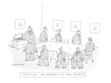 Musical Members of the Board - Cartoon Premium Giclee Print by Mick Stevens