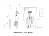 "Guess who took over the company?" - Cartoon Premium Giclee Print by Mick Stevens