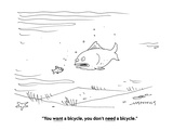 "You want a bicycle, you don't need a bicycle." - Cartoon Premium Giclee Print by Mick Stevens