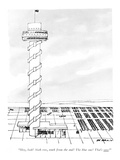 "Hey, look! Sixth row, tenth from the end! The blue one! That's ours!" - New Yorker Cartoon Premium Giclee Print by Ed Arno