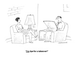 "I'm ripe for a takeover!" - Cartoon Premium Giclee Print by Mick Stevens
