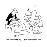 "You're one lucky guy . . . you've got a great case!" - Cartoon Premium Giclee Print by Bob Zahn