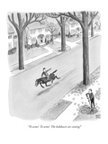 "To arms!  To arms!  The bulldozers are coming!" - New Yorker Cartoon Premium Giclee Print by Robert J. Day