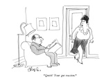 "Quick!  Your gut reaction." - New Yorker Cartoon Premium Giclee Print by Edward Frascino